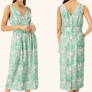 Tuckernuck Winnie Wildflower Floral Midi Dress Size Small button back